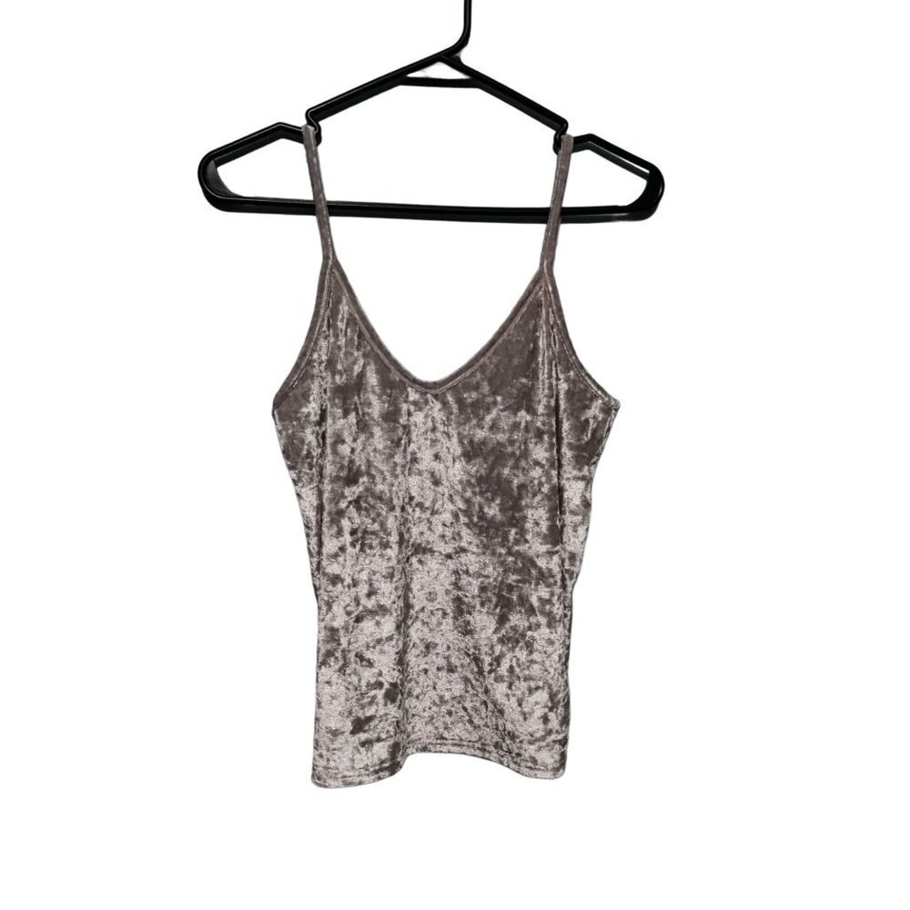 Women's ANTISTAR Crushed Velvet Tank Top Small NYE